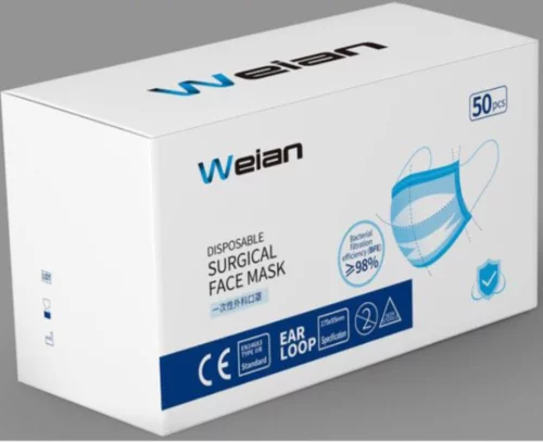 Type IIR 3 PLY Fluid Resistant Face Masks